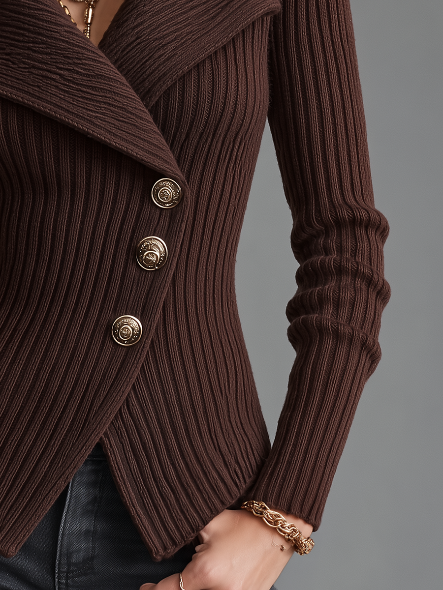 The Elena Ribbed Cardigan