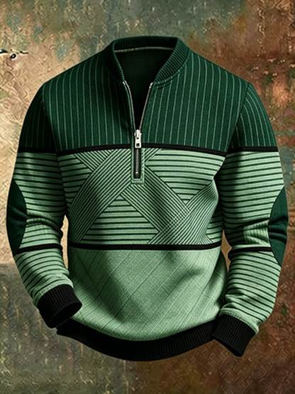 Viktor | Warm Half-Zip Knit Jumper