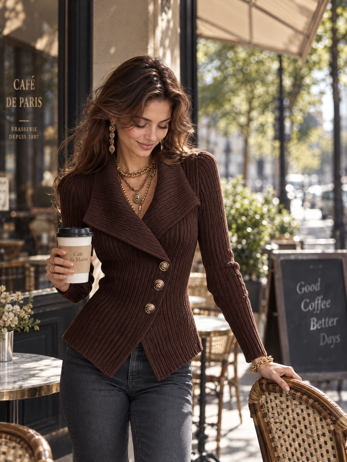 The Elena Ribbed Cardigan