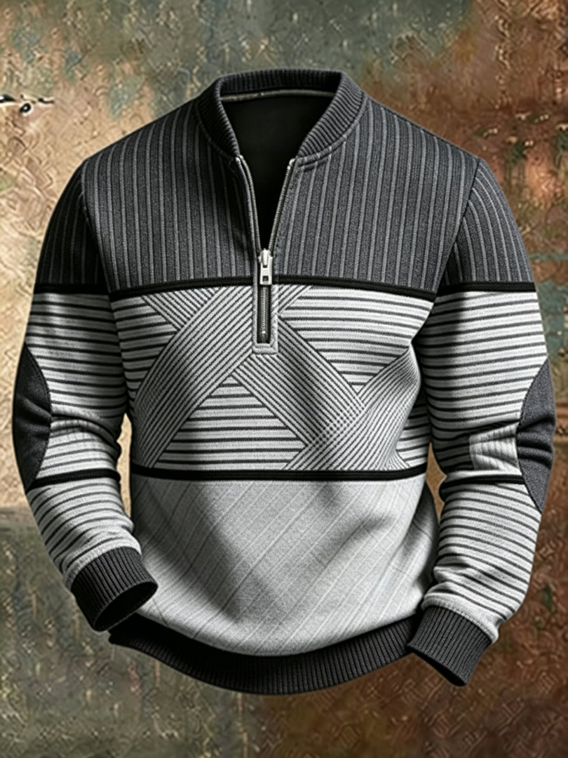 Viktor | Warm Half-Zip Knit Jumper