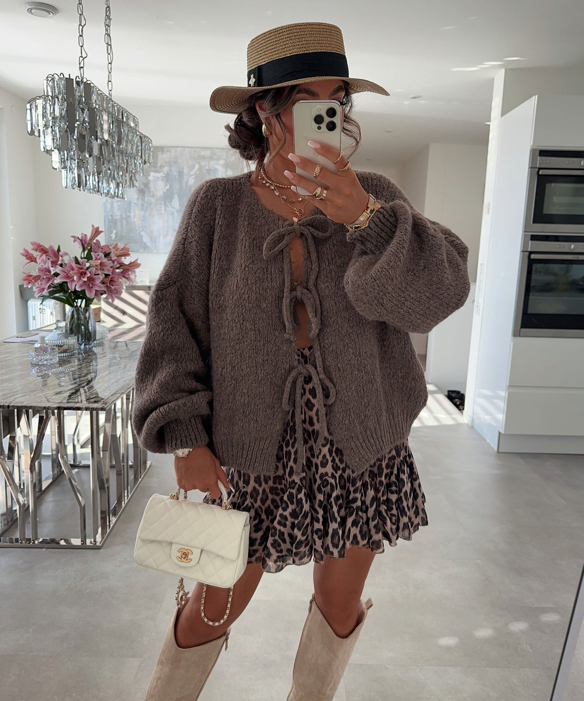 Fia Cardigan Brown