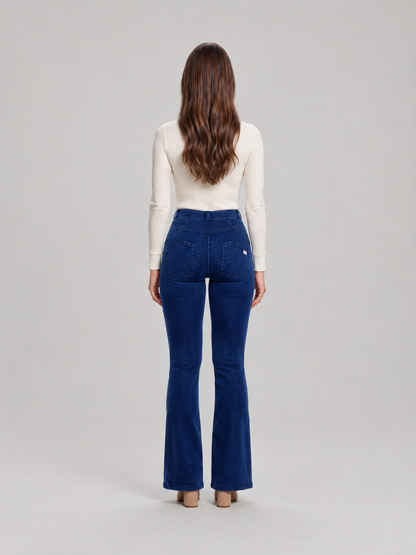 Cleona | Mid-Rise Flared Stretch Denim Jeans