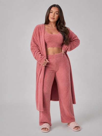 Priya | Three-Piece Plush Fleece Lounge Set