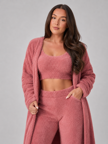 Priya | Three-Piece Plush Fleece Lounge Set