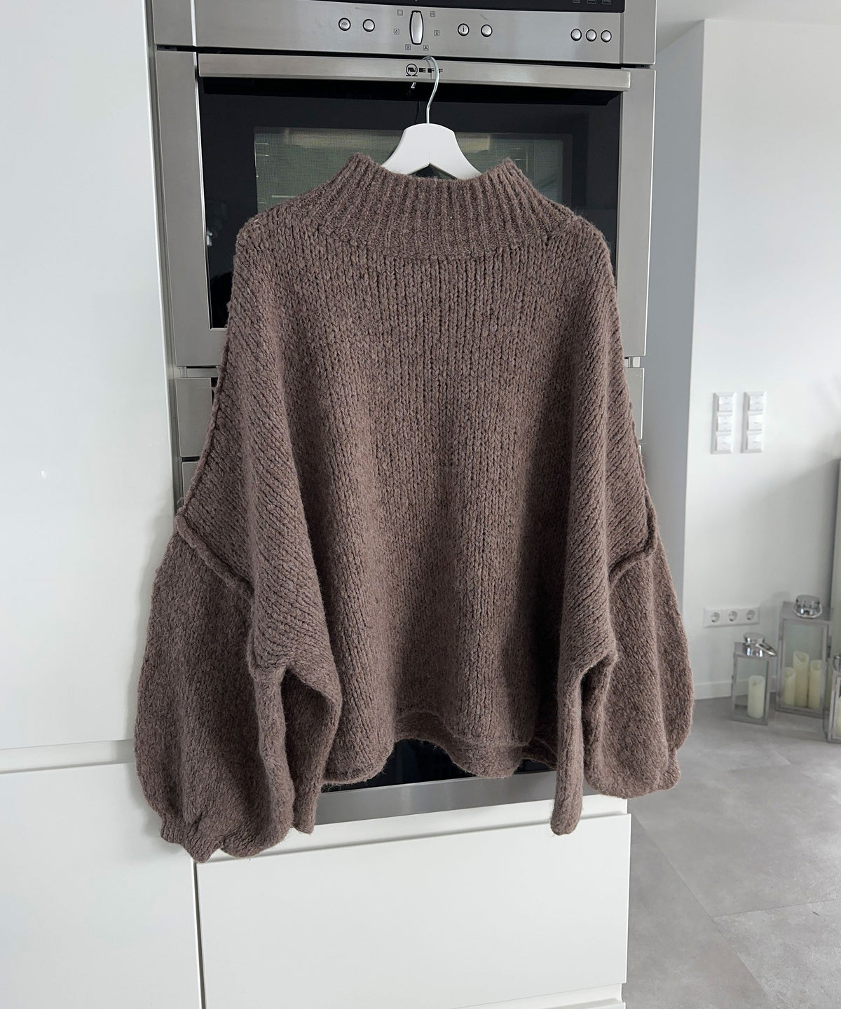 Oversized pullover “Nata” in brown