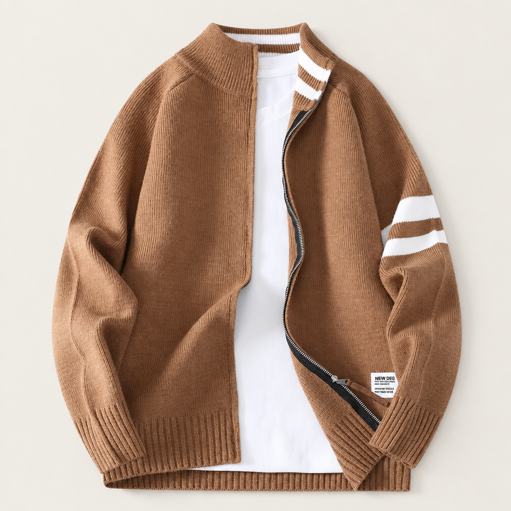 Arlo Striped Knit Cardigan
