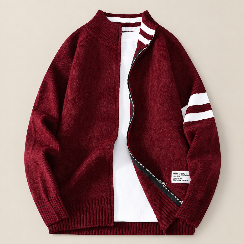 Arlo Striped Knit Cardigan