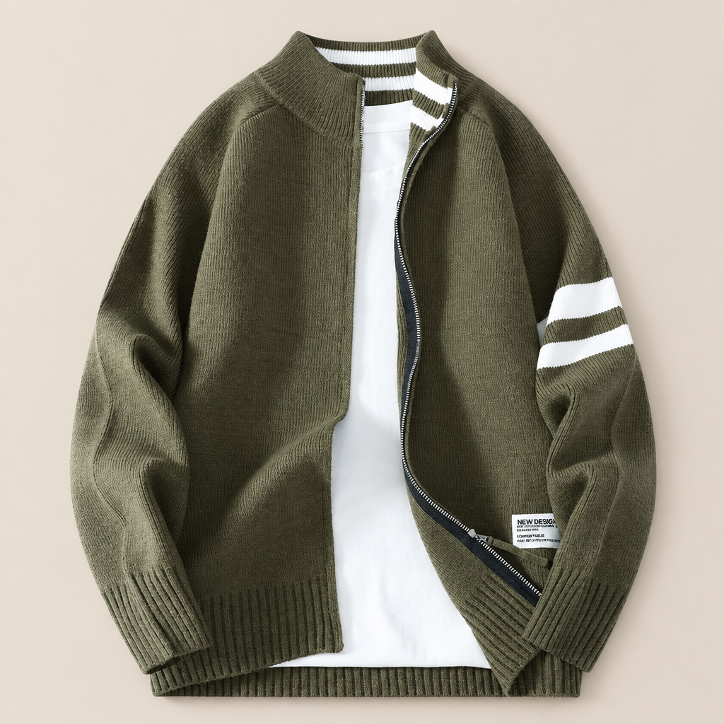 Arlo Striped Knit Cardigan