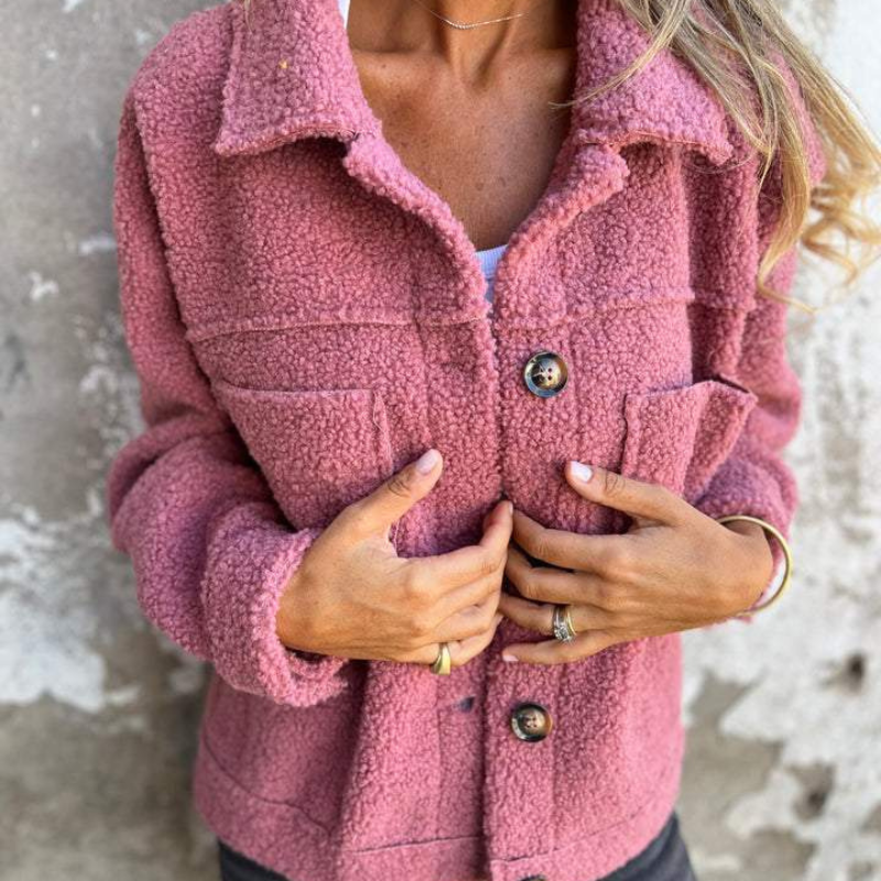 Ariane | Soft Faux Fur Button-Up Jacket