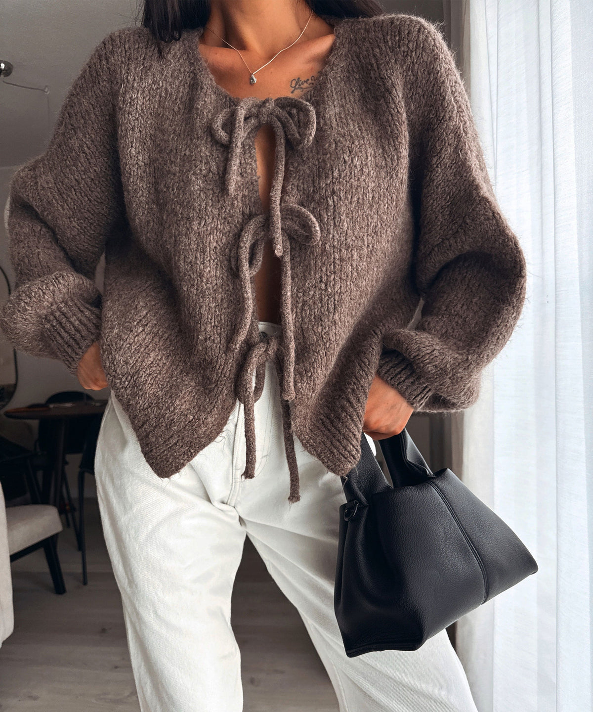 Fia Cardigan Brown