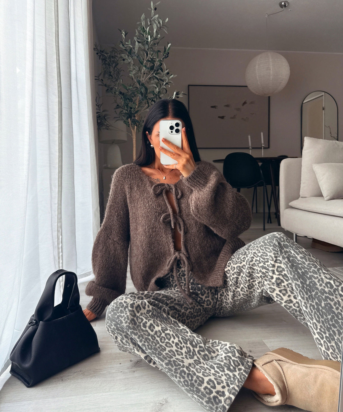 Fia Cardigan Brown