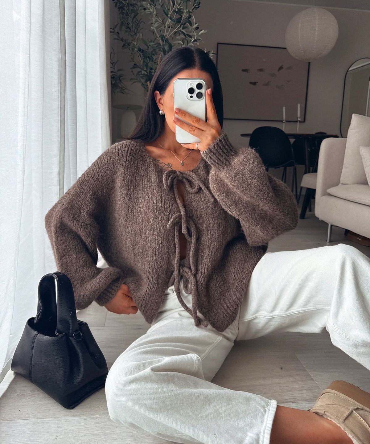 Fia Cardigan Brown