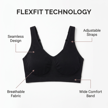 FlexFit Technology - Seamless bra features