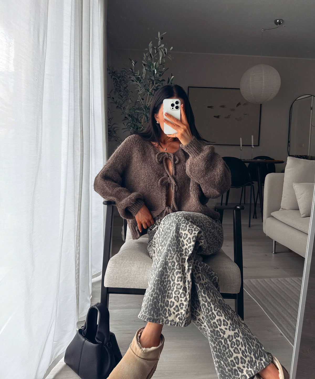Fia Cardigan Brown
