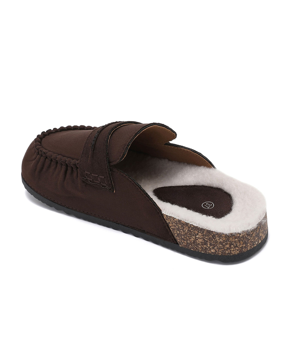 Elegante Fell-Mules Leni in Braun