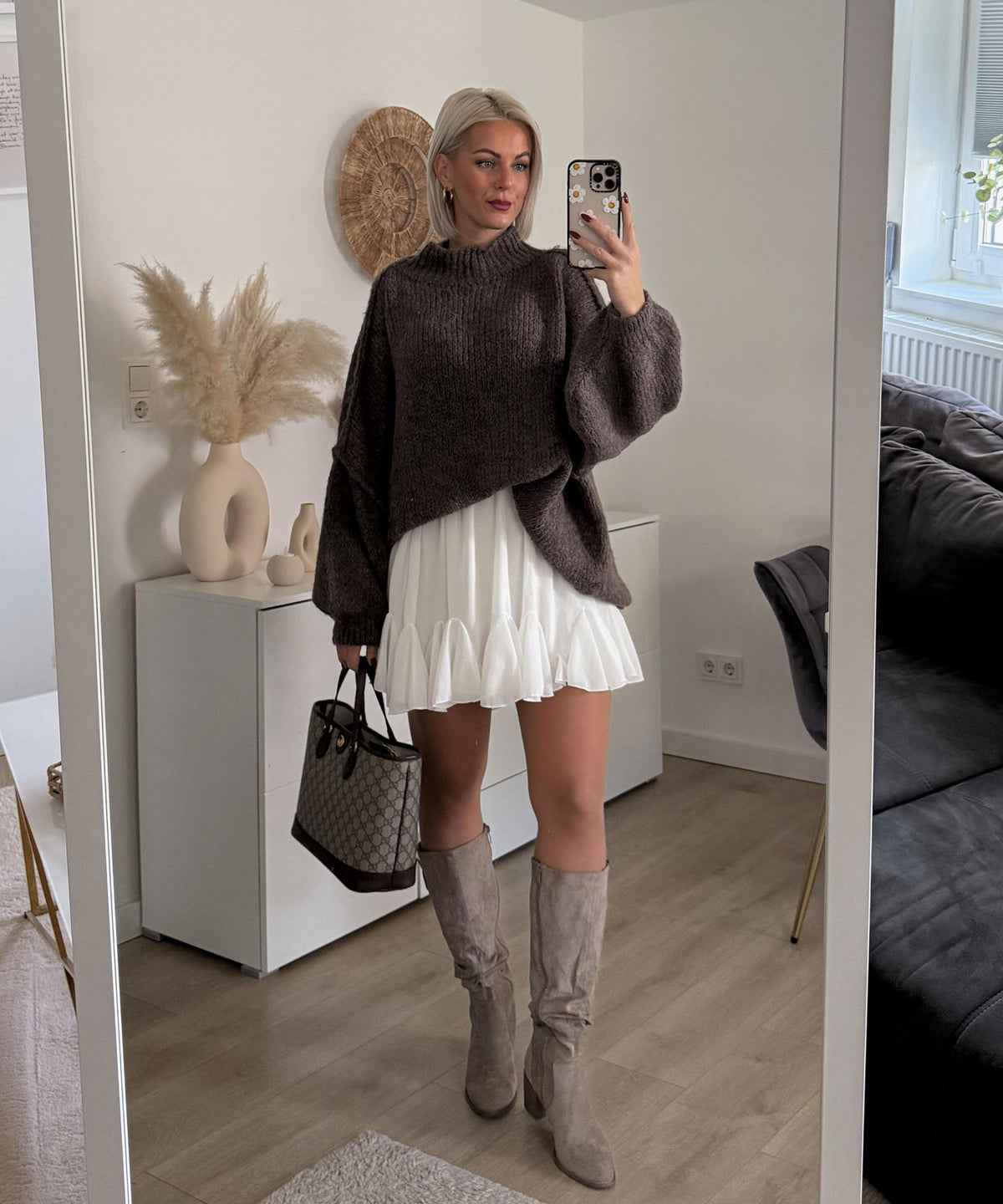 Oversized pullover “Nata” in brown