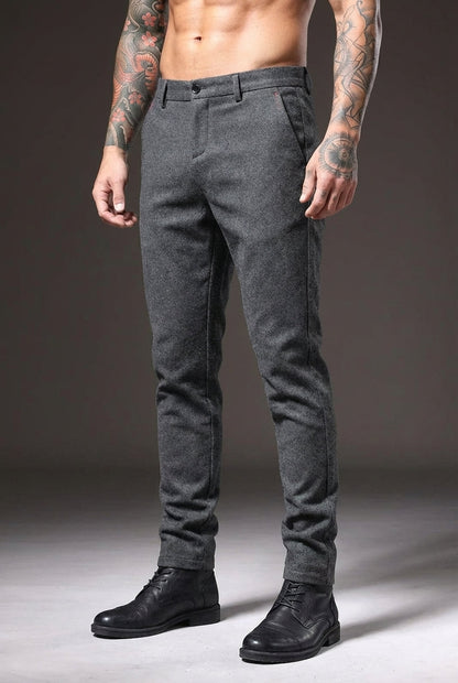 Luca Slim Fit Pants - Light Grey