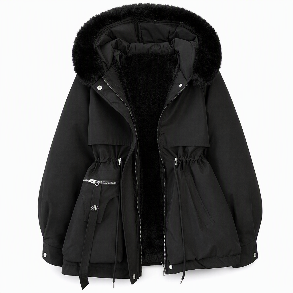 Women's Padded Faux Fur Winter Parka