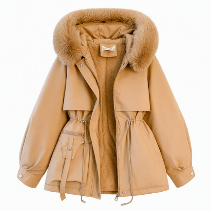 Women's Padded Faux Fur Winter Parka