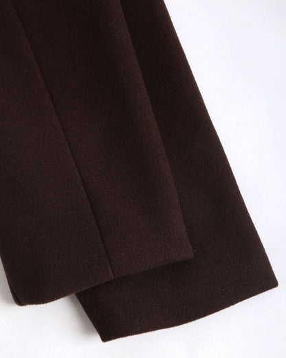 Coffee Belted Shawl Coat