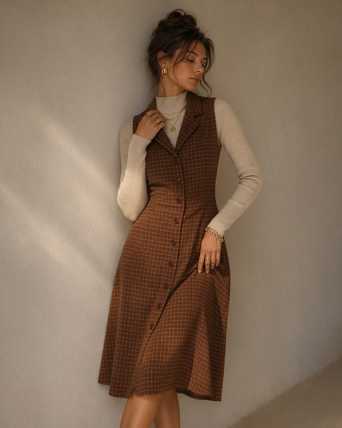 The Heritage Plaid Midi Dress
