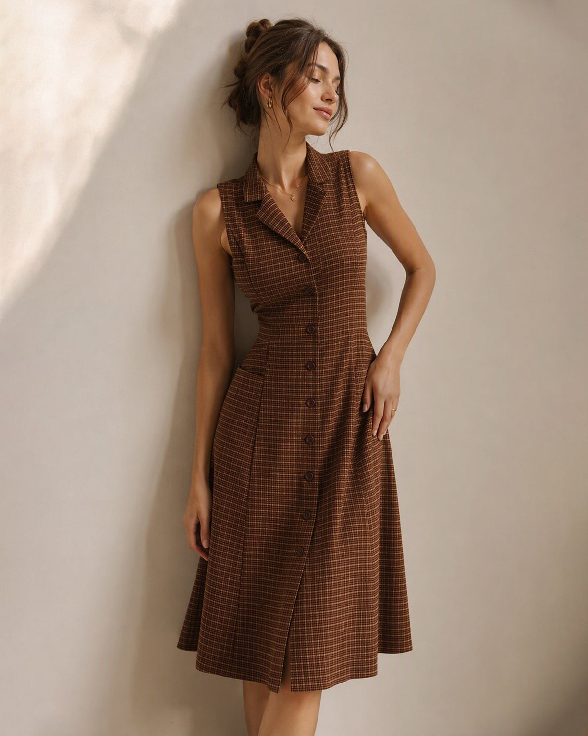 The Heritage Plaid Midi Dress